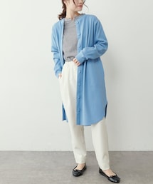 PUAL CE CIN | 【Du noir】リブロングカーディガン(カーディガン/ボレロ)