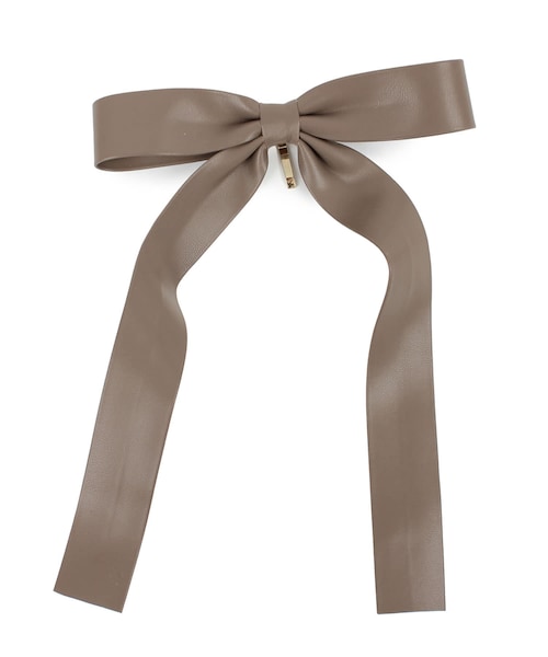 Lattice（Lattice）の「エコレザーリボンヘアカフス（その他ヘアアクセサリー・レディース・ブラック/グレー/ベージュ/アイボリー/ブラウン/グリーン・0）」の3枚目の写真