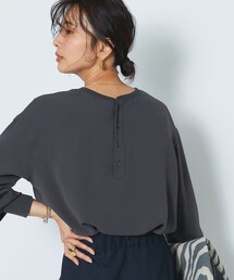 RIVE DROITE | 予約【Tシャツ感覚で着られるブラウス】ジョーゼットポケットブラウス(シャツ/ブラウス)