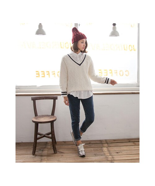 gracegift（グレースギフト）の「時髦異材質拼接內增高休閒鞋（シューズ・レディース・銀灰/黑(他料)/黑・35/36/37/38/39/40/41）」の6枚目の写真