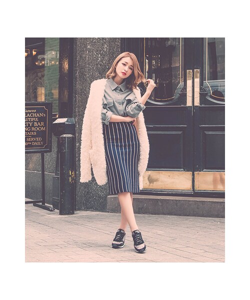 gracegift（グレースギフト）の「時髦異材質拼接內增高休閒鞋（シューズ・レディース・銀灰/黑(他料)/黑・35/36/37/38/39/40/41）」の18枚目の写真