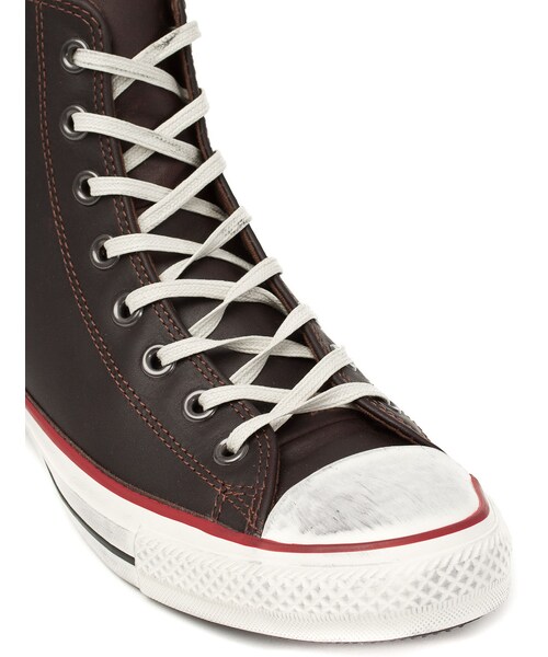 CONVERSE ALL STAR（コンバースオールスター）の「Chaussures Converse All Star Chuck Taylor All Star Side Zip Leather Hi Chuck Taylor As Side Hi Marron 308750（その他・Marron・Taille 36 (FR)/Taille 37 (FR)/Taille 38 (FR)）」の2枚目の写真