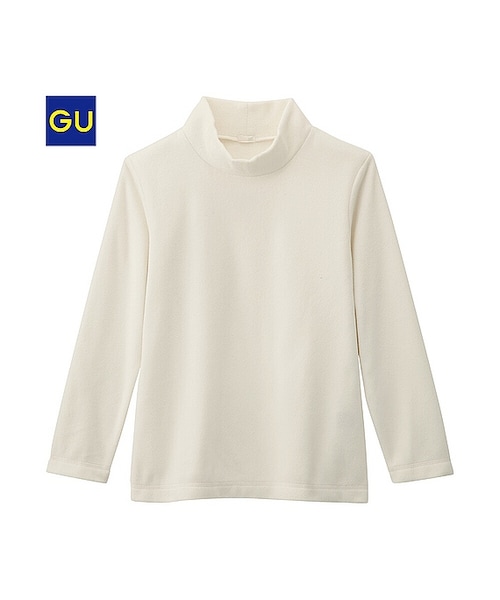 GU（ジーユー）の「（GU）フリースハイネックT（長袖）（KIDS ⁄ GIRLS 