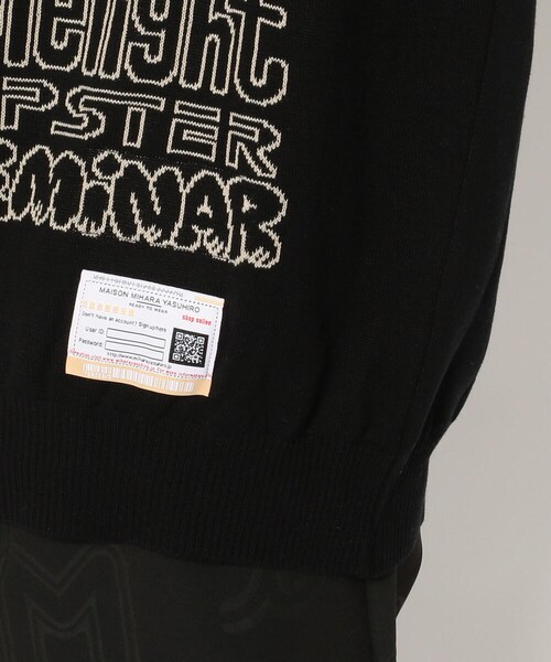 MIHARAYASUHIRO（ミハラヤスヒロ）の「Maison MIHARAYASUHIRO/ メゾン ミハラヤスヒロ/JACQUARD KNIT PULLOVER（トップス・メンズ・BLACK/BLUE・48）」の10枚目の写真