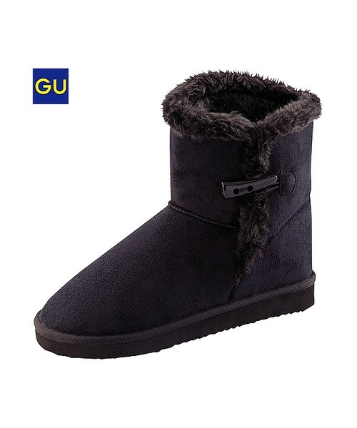 GU(ジーユー)の「(GU)WOMENムートンタッチブーツ(トグルボタン)(WOMEN ⁄ シューズ・レディース・NAVY/BLACK/BEIGE/DARK BROWN・S/L/M/XL)」の2枚目の写真