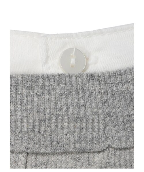 Green　Parks（グリーンパークス）の「SET2点 ミニ裏毛+シャツチュニック（トップス・杢グレー/ブラック/ベージュ・F）」の8枚目の写真