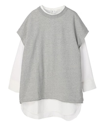 Green　Parks | SET2点 ミニ裏毛+シャツチュニック(トップス)