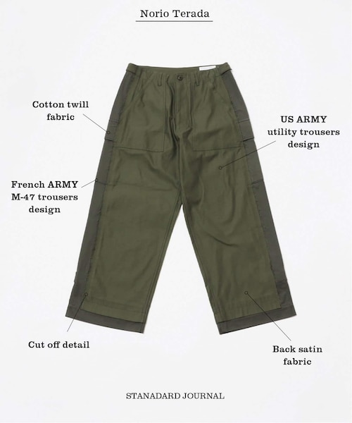 JOURNAL STANDARD（ジャーナルスタンダード）の「【STANDARD JOURNAL / スタンダード ジャーナル】by TERADA Military Pants（その他・グリーン/S/M/L）」の3枚目の写真