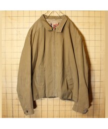 --（--）の「60s 70s USA製 Sears Oakbrook ボアライナー ドリズラー ジャケット メンズXL相当 ブラウン スイングトップ ジップアップ アメリカ古着（ブルゾン・レディース）」