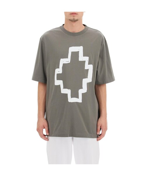 MARCELO BURLON（マルセロ・バーロン）の「21FW 마르셀로불론 크로스 오버사이즈 반팔 티셔츠 CMAA054F21JER0055601（その他・기타・S/M/L/XL）」の2枚目の写真