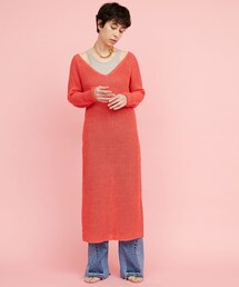 Whim Gazette（ウィムガゼット）の「《WEB限定》リラックス ニット2WAYワンピース（ワンピース）」