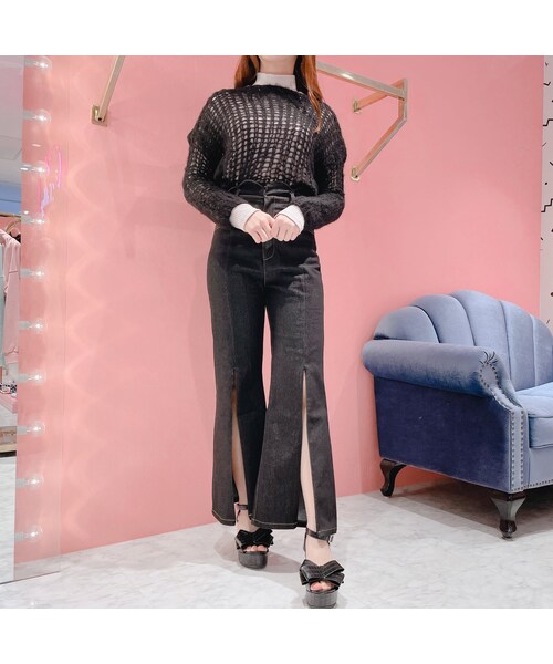 lilLilly(リルリリー)の「スカラップデニムパンツ【2022S/S】(パンツ・レディース・LT BLUE/S/LT BLUE/M/BLUE/S/BLUE/M/BLACK/S/BLACK/M)」の14枚目の写真
