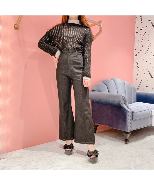 lilLilly(リルリリー)の「スカラップデニムパンツ【2022S/S】(パンツ・レディース・LT BLUE/S/LT BLUE/M/BLUE/S/BLUE/M/BLACK/S/BLACK/M)」の15枚目の写真