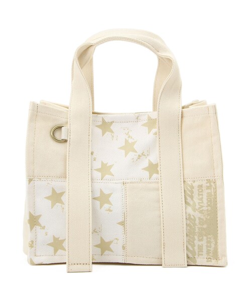 AVIREX（アヴィレックス）の「【直営店限定】デニム スター トートバッグ/DENIM STAR TOTE BAG（バッグ・OFF/WHITE/W/USED・F）」の4枚目の写真