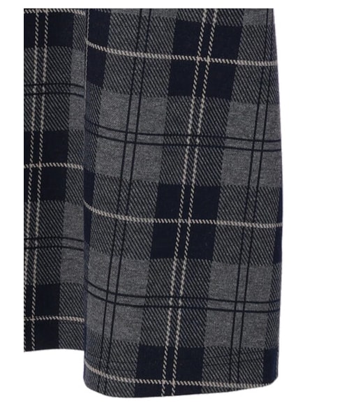 Green　Parks（グリーンパークス）の「・SUGAR SPOON リブキリカエチェックワンピース（ワンピース/ドレス・アイボリー/ピンク/ネイビー・F）」の6枚目の写真