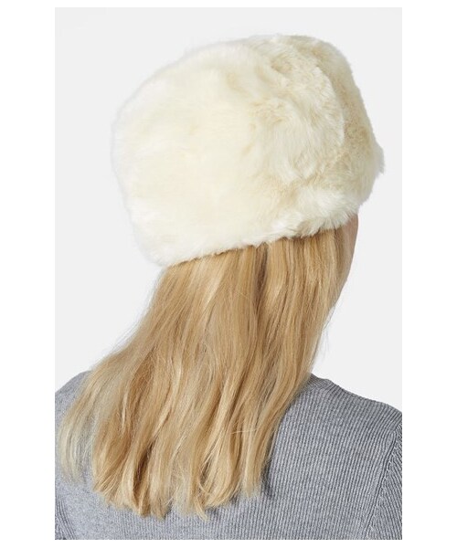 TOPSHOP(トップショップ)の「Topshop Faux Fur Hat(帽子・レディース・Cream・Approx. inner circumference: 23".)」の4枚目の写真