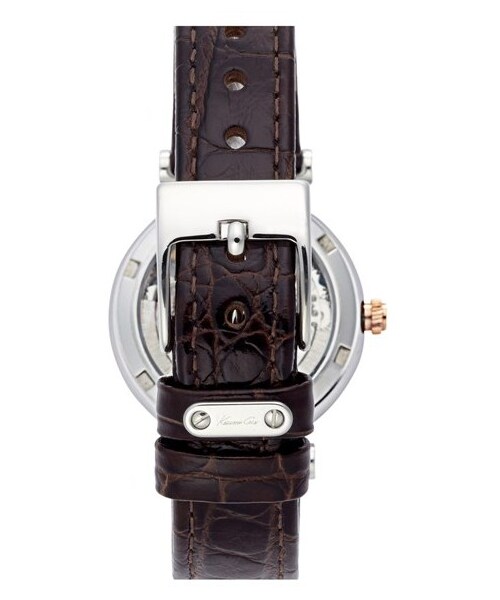 Kenneth Cole（ケネスコール）の「Kenneth Cole New York Automatic Leather Strap Watch, 32mm（アナログ腕時計・レディース・Brown）」の3枚目の写真