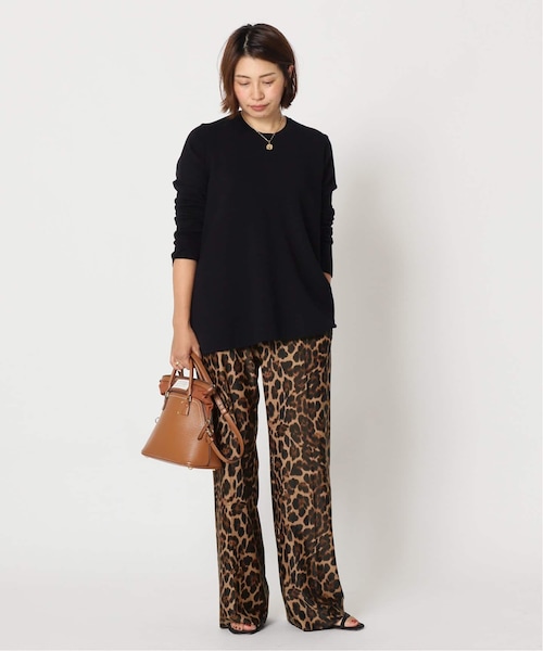 Deuxieme Classe（ドゥーズィエムクラス）の「追加 leopard easy パンツ（パンツ・ブラウン B/(022)/36/在庫あり/38）」の22枚目の写真