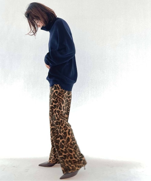 Deuxieme Classe（ドゥーズィエムクラス）の「追加 leopard easy パンツ（パンツ・ブラウン B/(022)/36/在庫あり/38）」の7枚目の写真