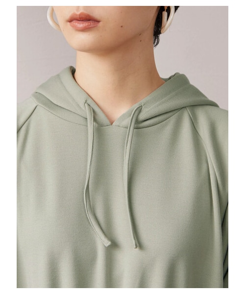 Green　Parks（グリーンパークス）の「【予約】armonia.フード付きカットワンピース（ワンピース/ドレス・ブラック/ベージュ/グリーン・F）」の9枚目の写真