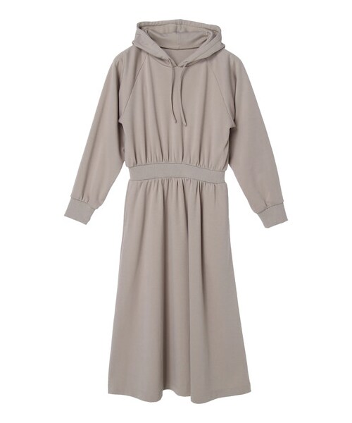 Green　Parks（グリーンパークス）の「【予約】armonia.フード付きカットワンピース（ワンピース/ドレス・ブラック/ベージュ/グリーン・F）」の16枚目の写真