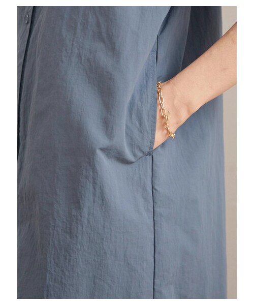 Green　Parks（グリーンパークス）の「【予約】armonia.衿付き前ボタンワンピース（ワンピース/ドレス・オフホワイト/サックスブルー/ブルー・F）」の8枚目の写真