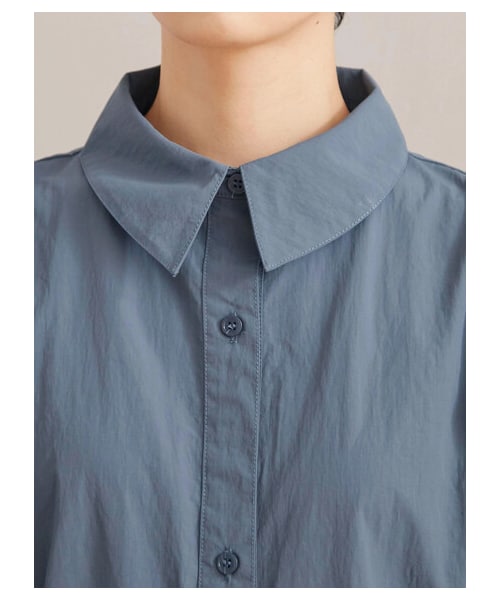 Green　Parks（グリーンパークス）の「【予約】armonia.衿付き前ボタンワンピース（ワンピース/ドレス・オフホワイト/サックスブルー/ブルー・F）」の6枚目の写真