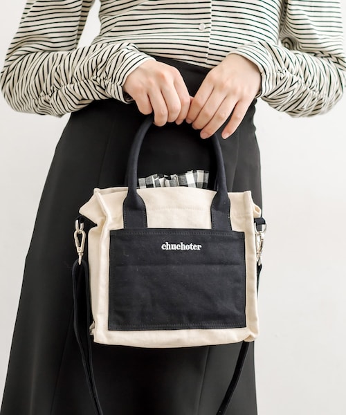 OLIVE des OLIVE(オリーブデオリーブ)の「巾着ミニトート(ショルダーバッグ・レディース・レッド/ブラック/ベージュ・FREE)」の3枚目の写真