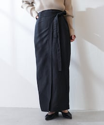 COLLAGE GALLARDAGALANTE（コラージュガリャルダガランテ）の「リネンラップスカート（スカート）」