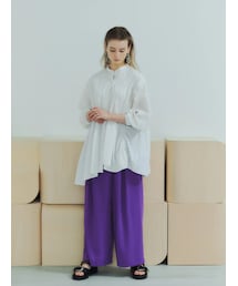 YECCA VECCA | タックデザインワイドパンツ(パンツ)