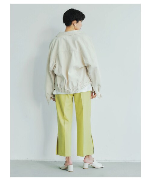 YECCA VECCA（イェッカヴェッカ）の「袖切替Gジャン2（ジャケット/アウター・アイボリー・F）」の9枚目の写真