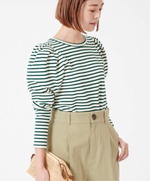 U by SPICK&SPAN（ユーバイスピックアンドスパン）の「≪予約≫バックホックボーダーギャザープルオーバー 3◆（その他）」