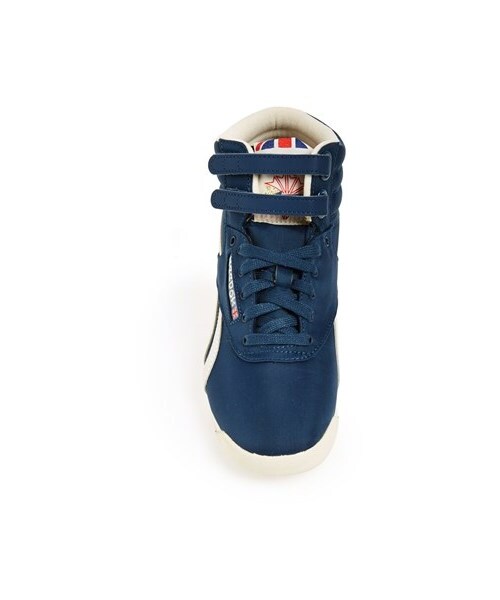 Reebok（リーボック）の「Reebok 'Freestyle Hi - Vintage' Sneaker (Women)（スニーカー・レディース・Blue Peak/ Sandtrap/ Chalk・7.5 M）」の3枚目の写真