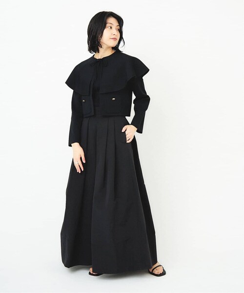 【美品】HARDYNOIR × 福田麻琴 64クロスタックフレアスカート36 福田麻琴さんコラボ｜人気スカートの再生産決定！｜HARDY NOIR