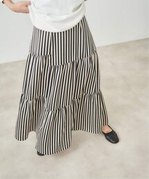 HARDY NOIR（アルディーノアール）の「《予約》サッカーサテンストライプスカート（スカート）」