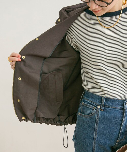 URBAN RESEARCH(アーバンリサーチ)の「羅緞尼龍連帽外套(ジャケット/アウター・レディース・炭灰色/駝色・FREE)」の20枚目の写真