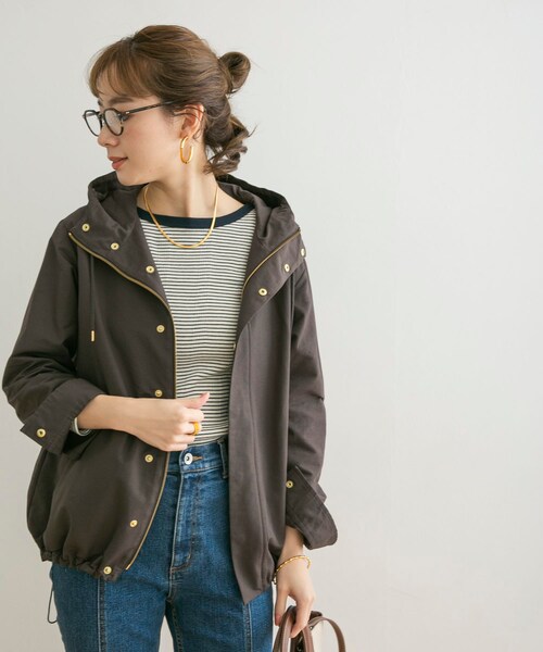 URBAN RESEARCH(アーバンリサーチ)の「羅緞尼龍連帽外套(ジャケット/アウター・レディース・炭灰色/駝色・FREE)」の18枚目の写真