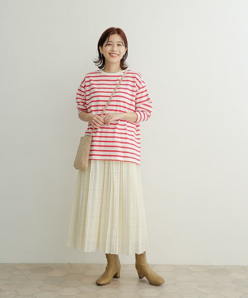 URBAN RESEARCH DOORS(アーバンリサーチドアーズ)の「ボーダーワイドプルオーバー(その他・レディース・RED/ROYAL BLUE/BLACK・1)」の12枚目の写真