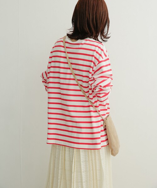 URBAN RESEARCH DOORS(アーバンリサーチドアーズ)の「ボーダーワイドプルオーバー(その他・レディース・RED/ROYAL BLUE/BLACK・1)」の7枚目の写真