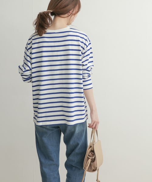 URBAN RESEARCH DOORS(アーバンリサーチドアーズ)の「ボーダーワイドプルオーバー(その他・レディース・RED/ROYAL BLUE/BLACK・1)」の3枚目の写真