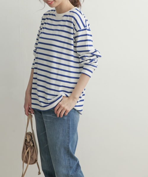 URBAN RESEARCH DOORS(アーバンリサーチドアーズ)の「ボーダーワイドプルオーバー(その他・レディース・RED/ROYAL BLUE/BLACK・1)」の22枚目の写真