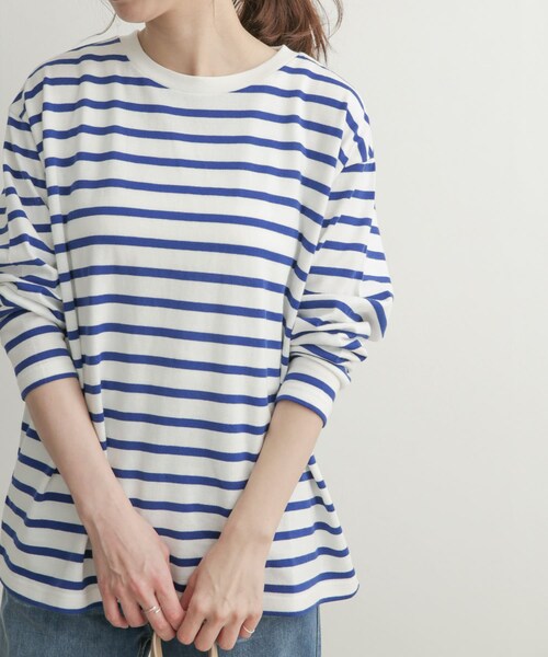 URBAN RESEARCH DOORS(アーバンリサーチドアーズ)の「ボーダーワイドプルオーバー(その他・レディース・RED/ROYAL BLUE/BLACK・1)」の14枚目の写真