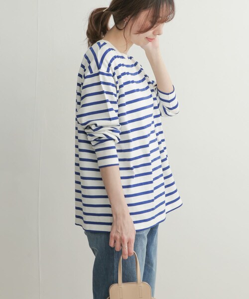 URBAN RESEARCH DOORS(アーバンリサーチドアーズ)の「ボーダーワイドプルオーバー(その他・レディース・RED/ROYAL BLUE/BLACK・1)」の20枚目の写真