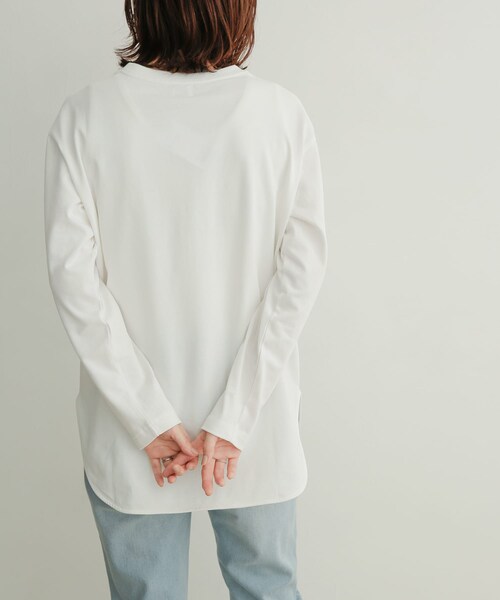URBAN RESEARCH DOORS(アーバンリサーチドアーズ)の「コットンラウンドヘムチュニックTシャツ(その他・レディース・OFF・1)」の12枚目の写真