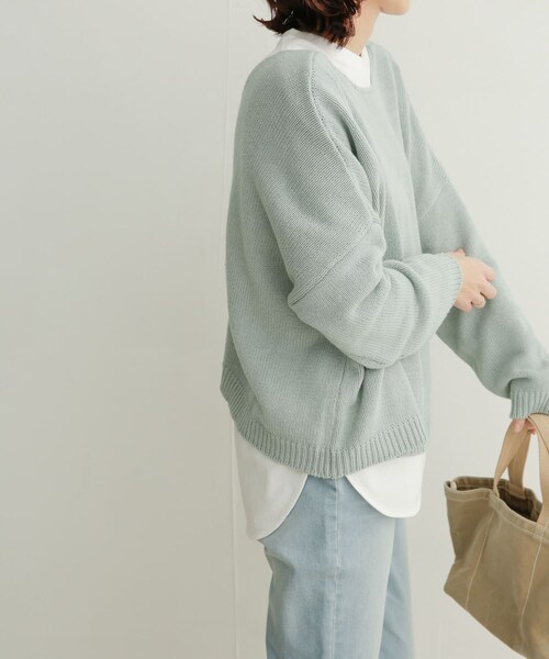 URBAN RESEARCH DOORS(アーバンリサーチドアーズ)の「コットンラウンドヘムチュニックTシャツ(その他・レディース・OFF・1)」の3枚目の写真