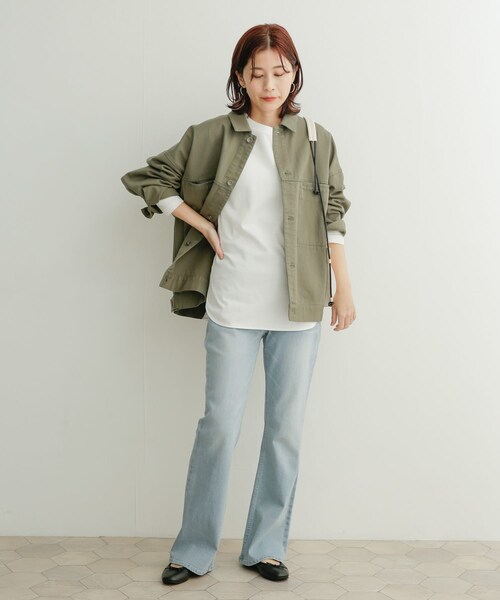 URBAN RESEARCH DOORS(アーバンリサーチドアーズ)の「コットンラウンドヘムチュニックTシャツ(その他・レディース・OFF・1)」の19枚目の写真