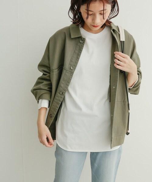 URBAN RESEARCH DOORS(アーバンリサーチドアーズ)の「コットンラウンドヘムチュニックTシャツ(その他・レディース・OFF・1)」の18枚目の写真