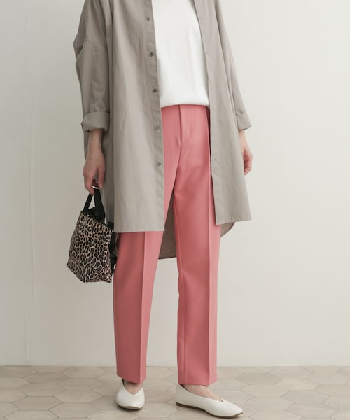 URBAN RESEARCH DOORS（アーバンリサーチドアーズ）の「カラーストレッチトラウザー（その他・レディース・GREEN/PINK/BLUE・0/1）」の9枚目の写真