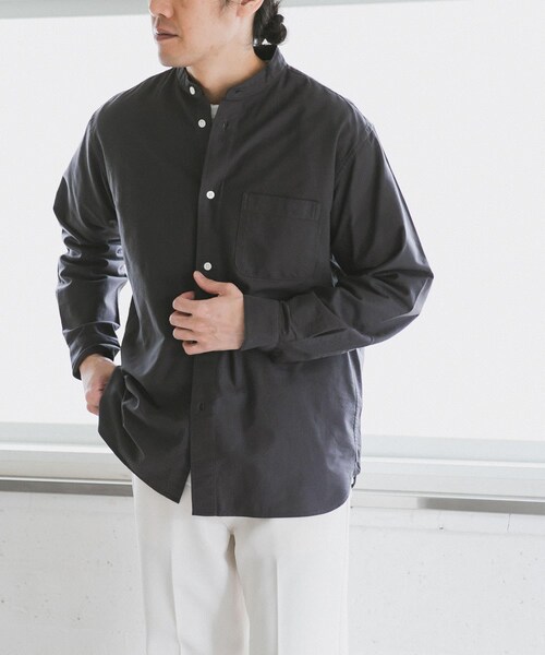 URBAN RESEARCH DOORS（アーバンリサーチドアーズ）の「オックスバンドカラーシャツ（その他・メンズ・White/Pink Gray/Blue/Charcoal・38/40）」の2枚目の写真