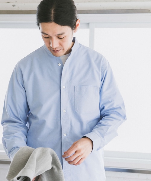 URBAN RESEARCH DOORS（アーバンリサーチドアーズ）の「オックスバンドカラーシャツ（その他・メンズ・White/Pink Gray/Blue/Charcoal・38/40）」の3枚目の写真